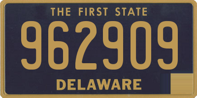 DE license plate 962909