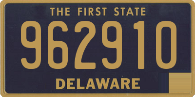 DE license plate 962910