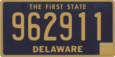 DE license plate 962911