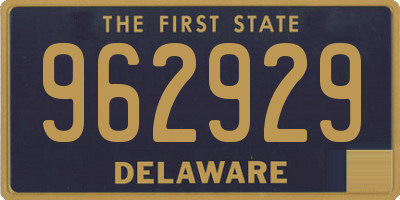 DE license plate 962929