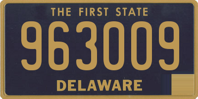 DE license plate 963009