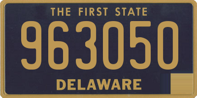 DE license plate 963050