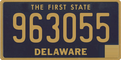 DE license plate 963055