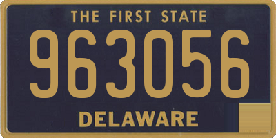 DE license plate 963056