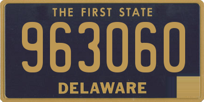 DE license plate 963060