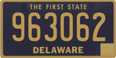 DE license plate 963062