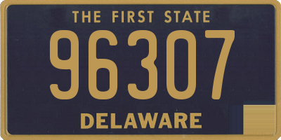 DE license plate 96307