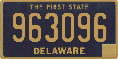 DE license plate 963096
