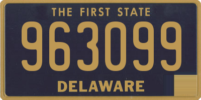 DE license plate 963099