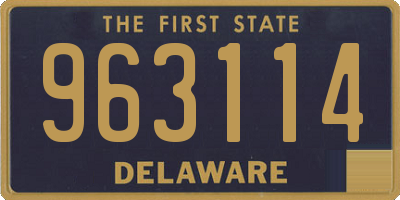 DE license plate 963114