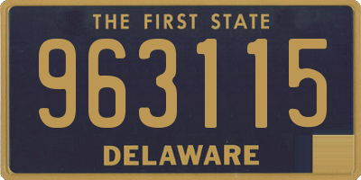 DE license plate 963115