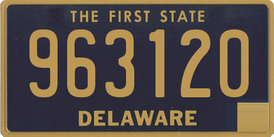 DE license plate 963120