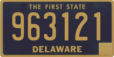 DE license plate 963121