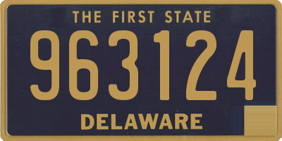 DE license plate 963124