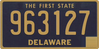 DE license plate 963127