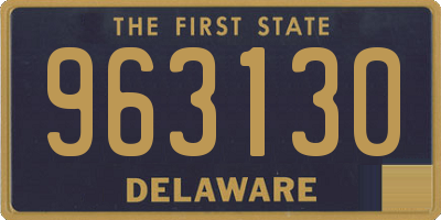 DE license plate 963130