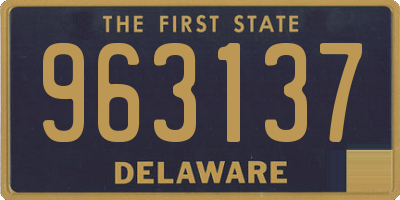 DE license plate 963137