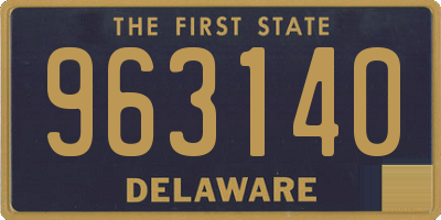 DE license plate 963140