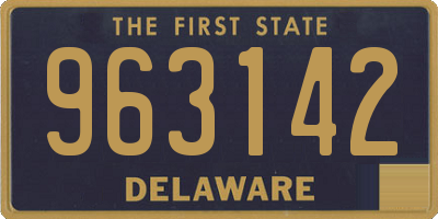 DE license plate 963142