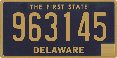 DE license plate 963145