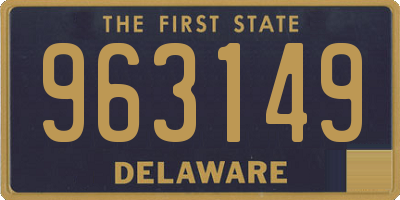 DE license plate 963149