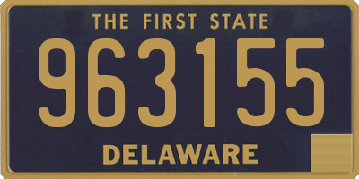 DE license plate 963155