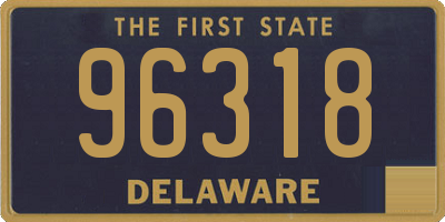 DE license plate 96318