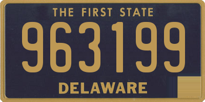 DE license plate 963199