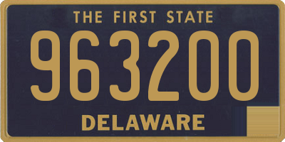 DE license plate 963200