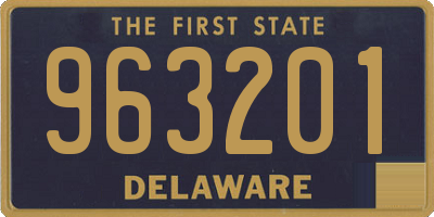 DE license plate 963201