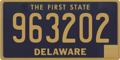 DE license plate 963202