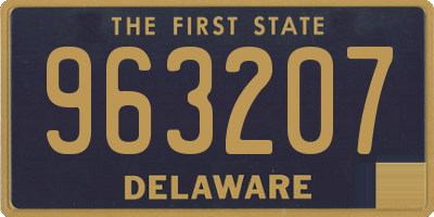 DE license plate 963207