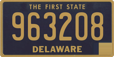 DE license plate 963208