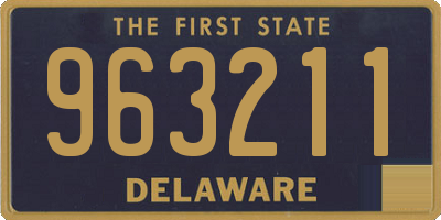 DE license plate 963211