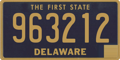 DE license plate 963212