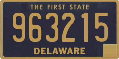 DE license plate 963215