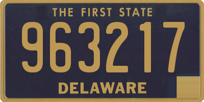 DE license plate 963217