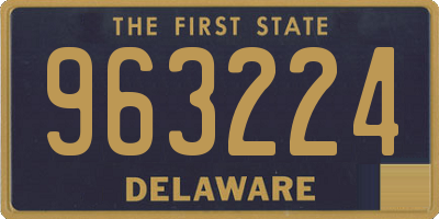 DE license plate 963224