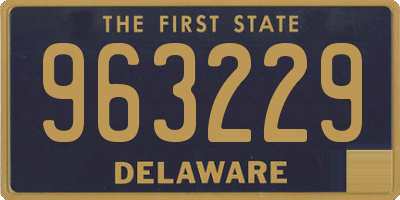 DE license plate 963229