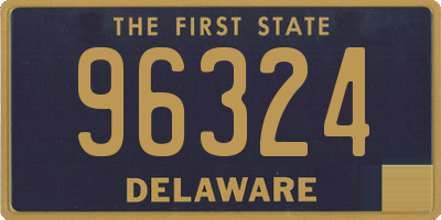 DE license plate 96324