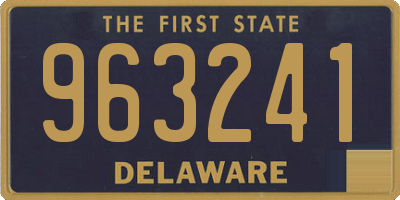 DE license plate 963241