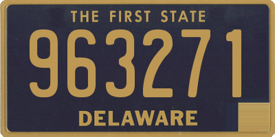 DE license plate 963271