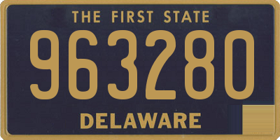 DE license plate 963280