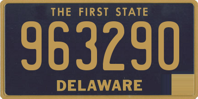 DE license plate 963290