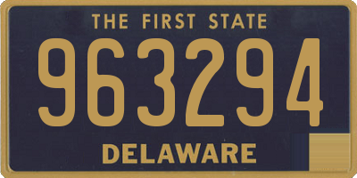 DE license plate 963294