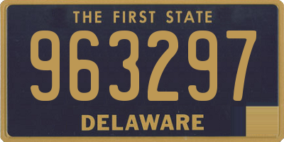 DE license plate 963297