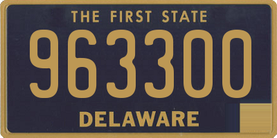 DE license plate 963300