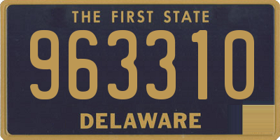 DE license plate 963310