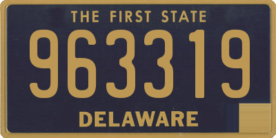 DE license plate 963319