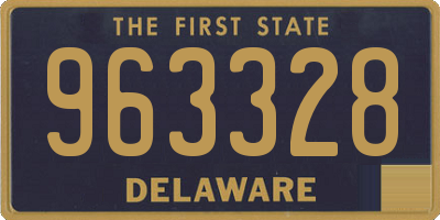 DE license plate 963328